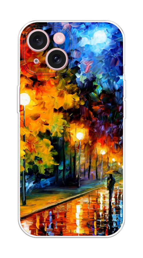 

Чехол Homey на Apple iPhone 15 "Безлюдная улочка", Оранжевый;желтый;синий, 15550-1