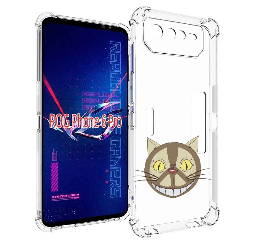 

Чехол MyPads Чеширский кот для Asus ROG Phone 6 Pro, Прозрачный, Tocco