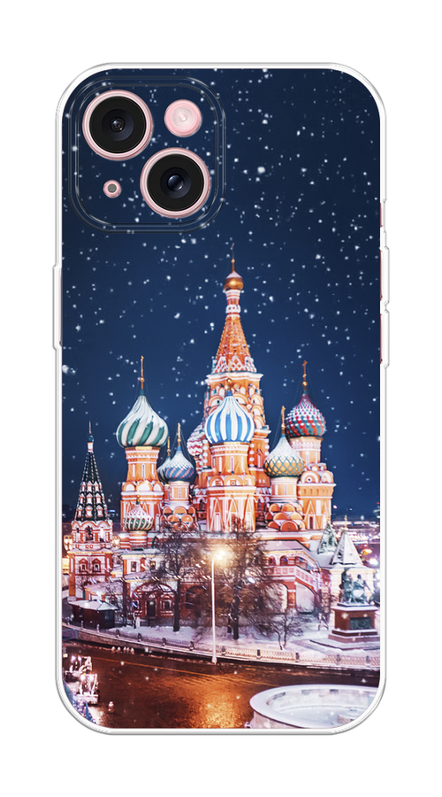 

Чехол Homey на Apple iPhone 15 "Москва 1", Коричневый;синий;белый, 15550-1