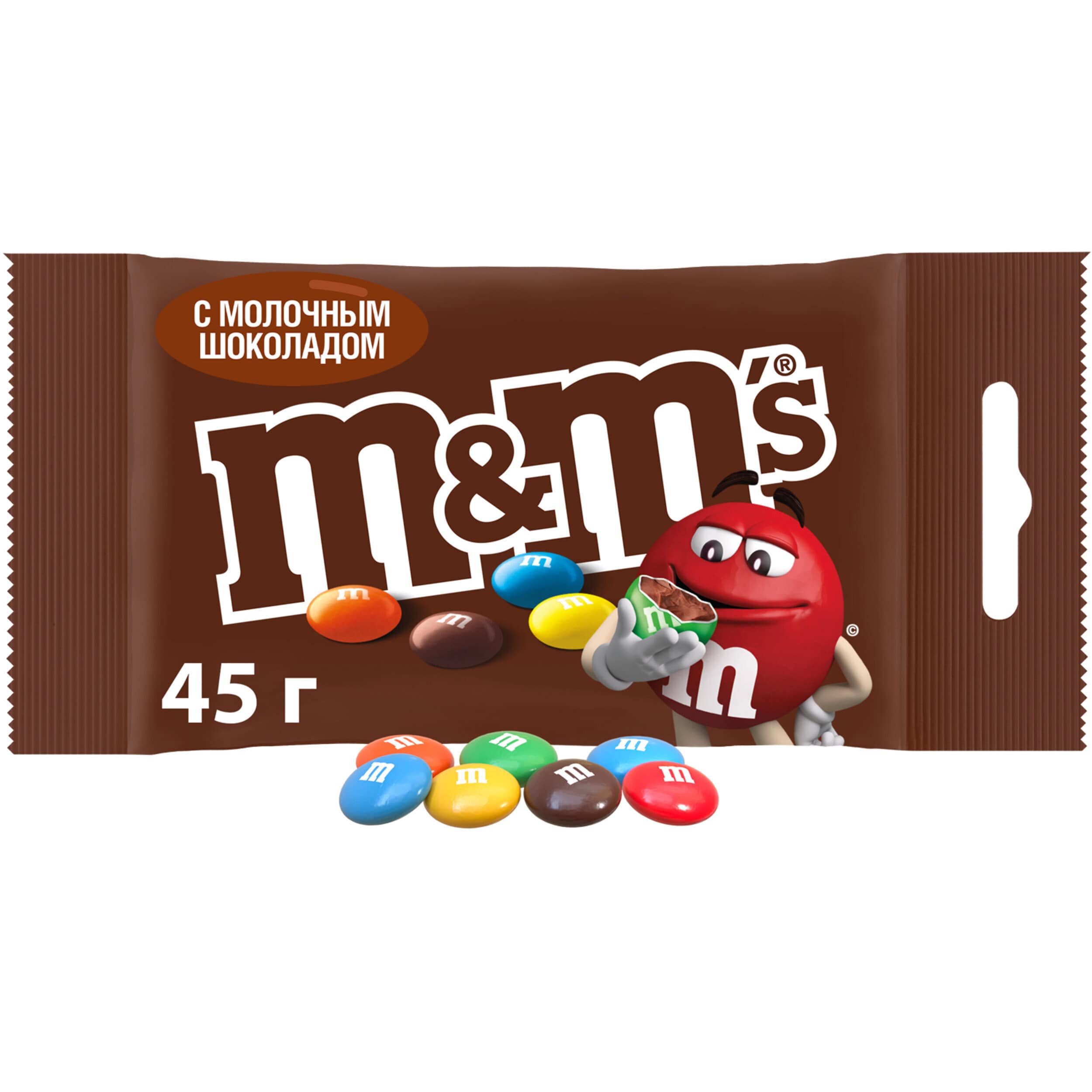 Драже M&M's с молочным шоколадом 45 г