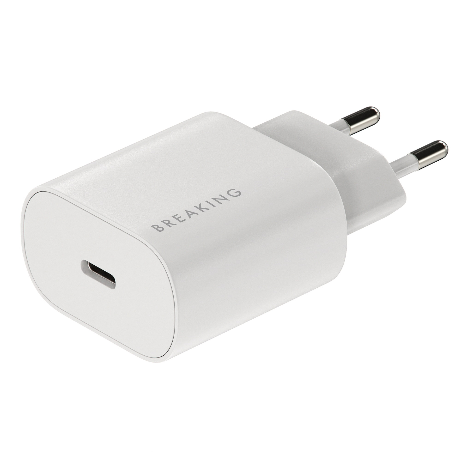 Сетевое зарядное устройство Breaking WC14, USB-C, PD 25W, 3A (Белый)