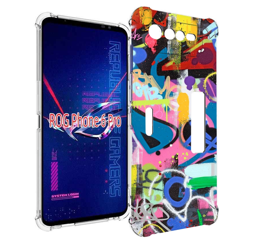 

Чехол MyPads абстракция-графити для Asus ROG Phone 6 Pro, Прозрачный, Tocco