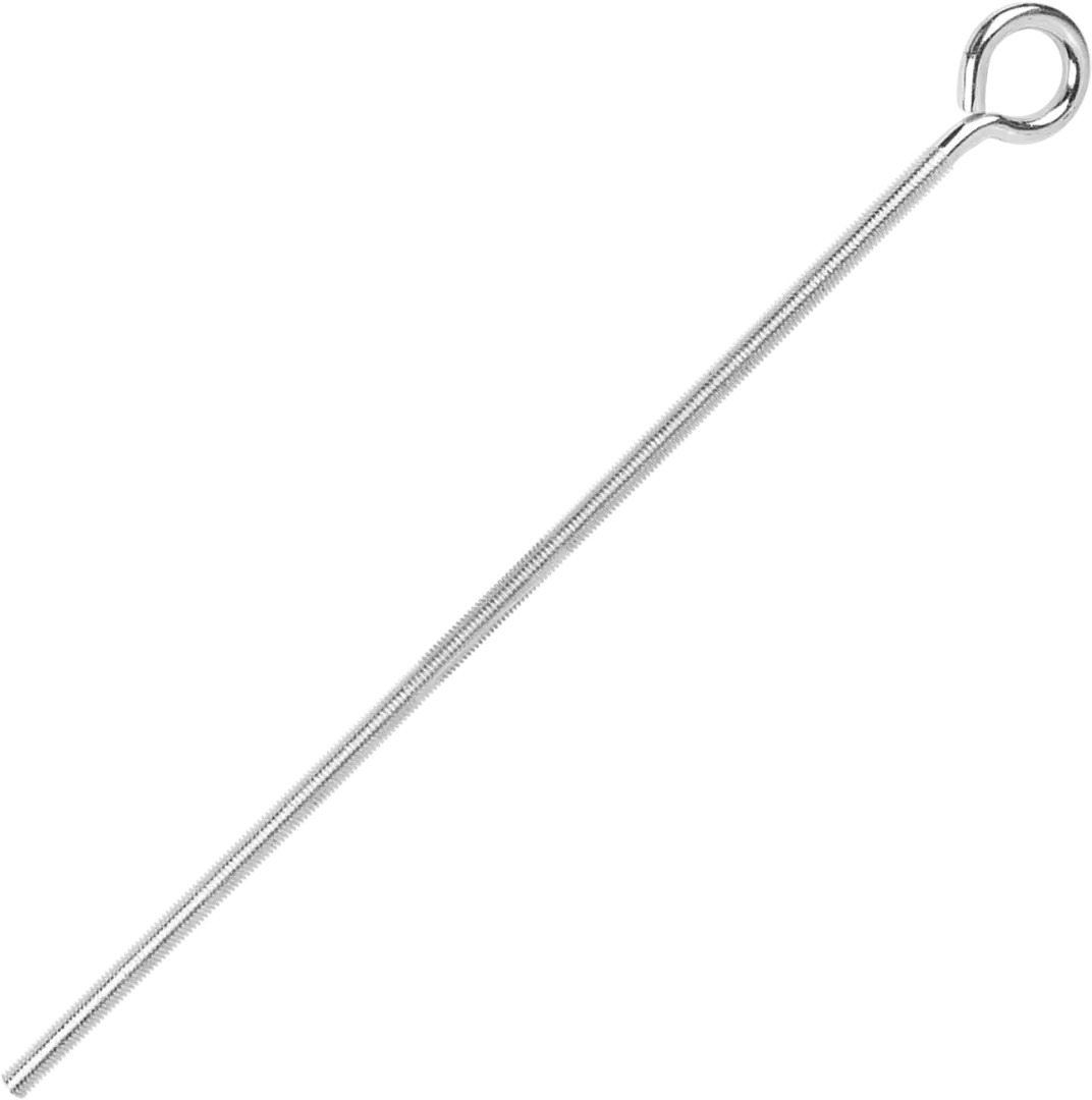 Крюк с винтом для завинчивания М8x300 мм оцинкованный