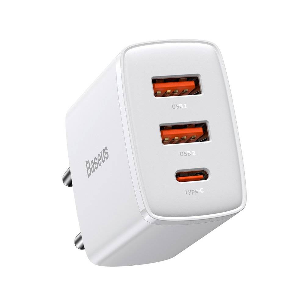 

Сетевое зарядное устройство Baseus Compact Quick Charger, 3 А, белый, Compact Quick Charger