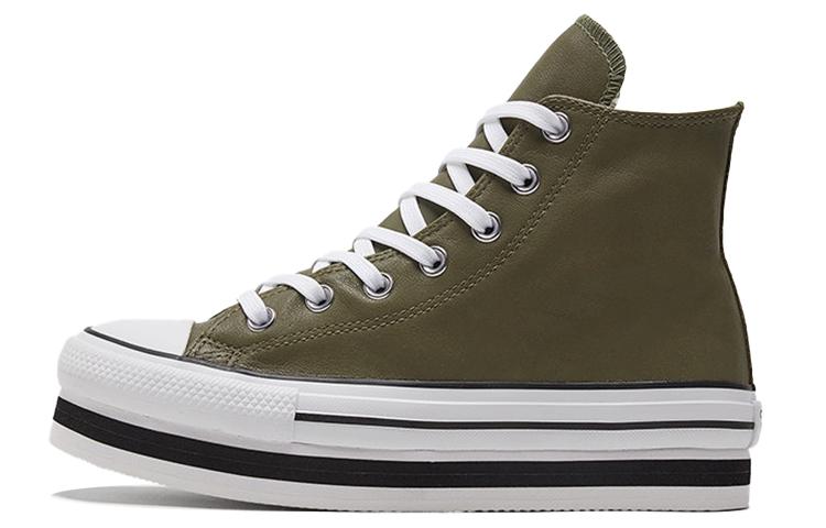 

Кеды унисекс Converse Chuck Taylor All Star Platform Laye хаки 40 EU, Chuck Taylor All Star Platform Laye