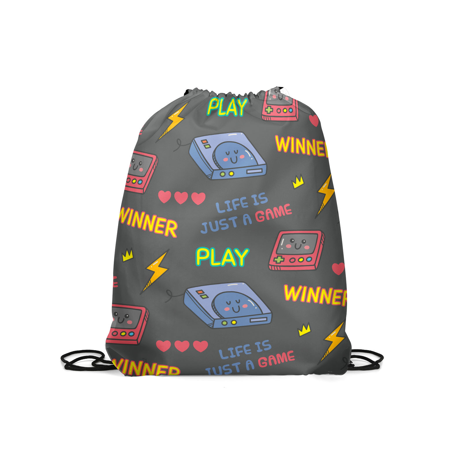 

Мешок для обуви унисекс Gorolla DrawstringBackpack 444 серый, 42х35 см, DrawstringBackpack 444