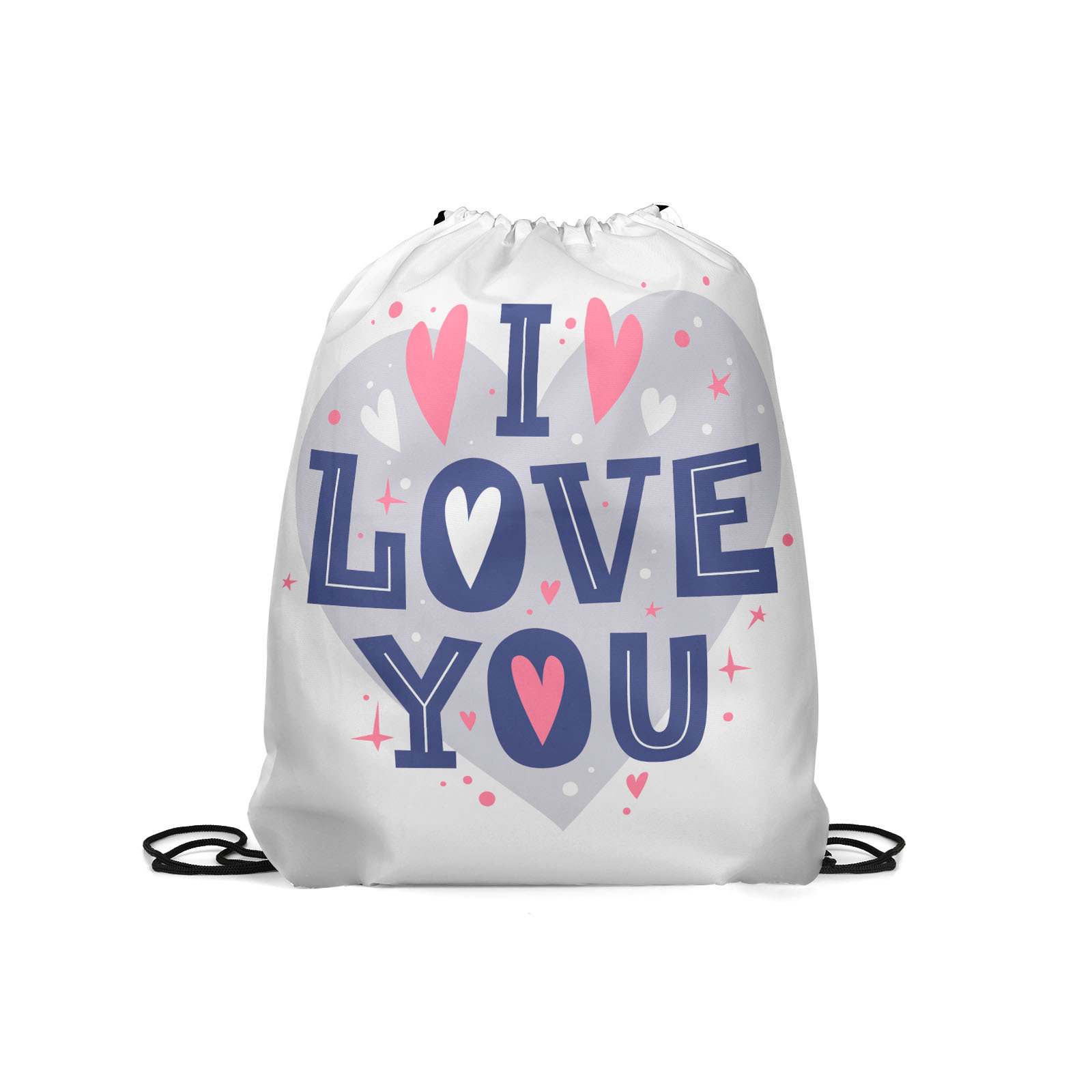 

Мешок для обуви унисекс Gorolla DrawstringBackpack 2107 серый, 42х35 см, Белый, DrawstringBackpack 2107