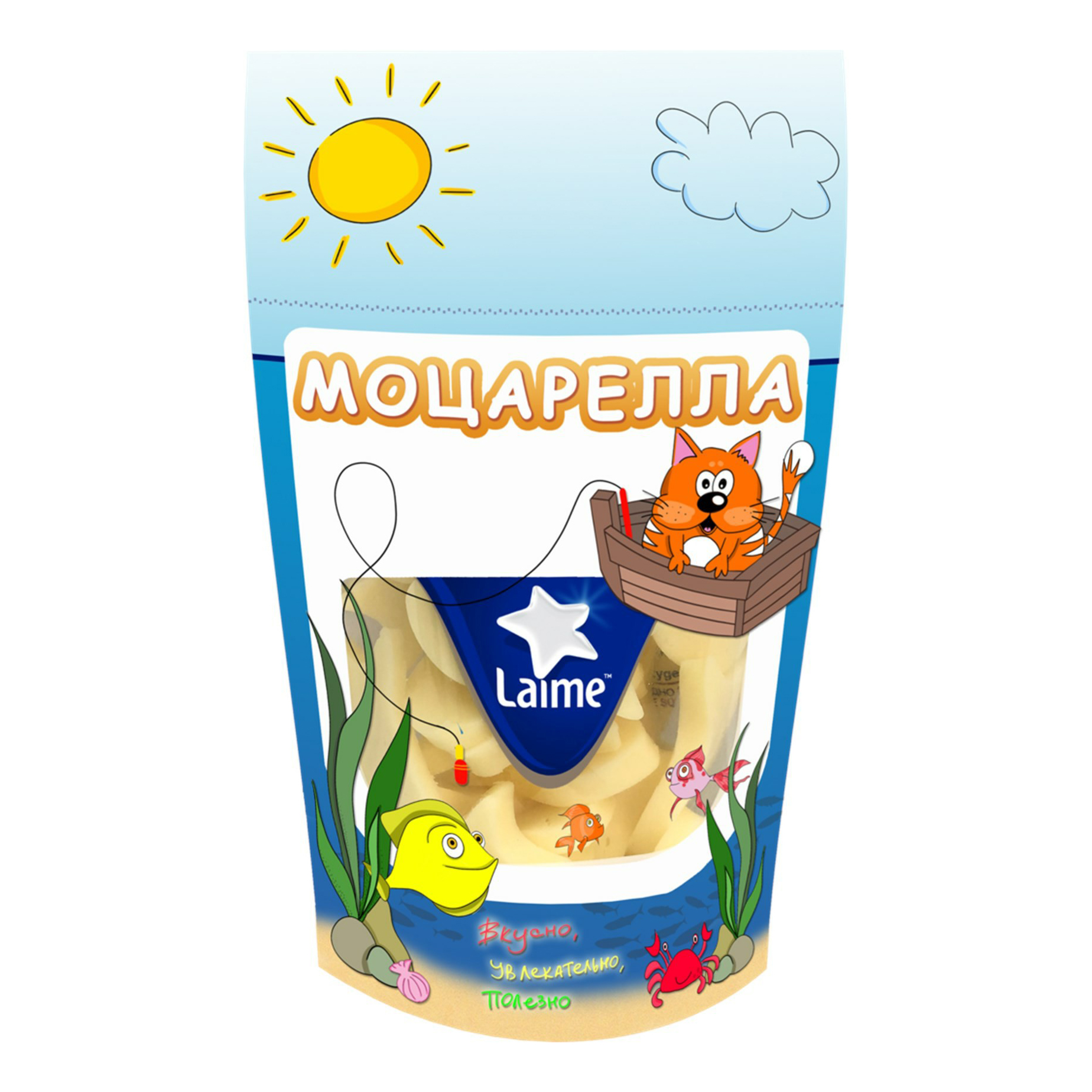 

Сыр полутвердый Laime Моцарелла 45% кусочки 100 г