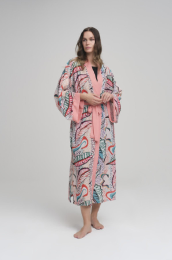 

Кимоно женское Hasema 2378 розовое L/XL (доставка из-за рубежа), 2378