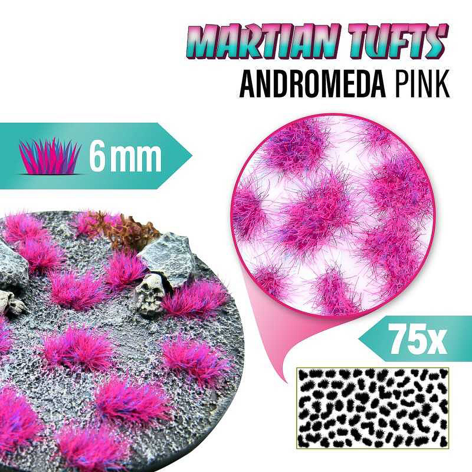 

Пучки травы для моделирования Green Stuff World Martian Tufts 6 mm Andromeda Pink, Martian Tufts