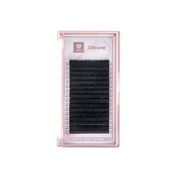 

Ресницы Lovely Silicone 16 линий L+ 0.07 11 мм, Черный, 4627201822468