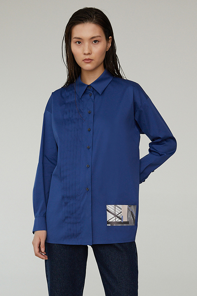 

Блуза женская M.REASON 13.8709.P1299.109 A21 синяя 46 RU, 13.8709.P1299.109 A21