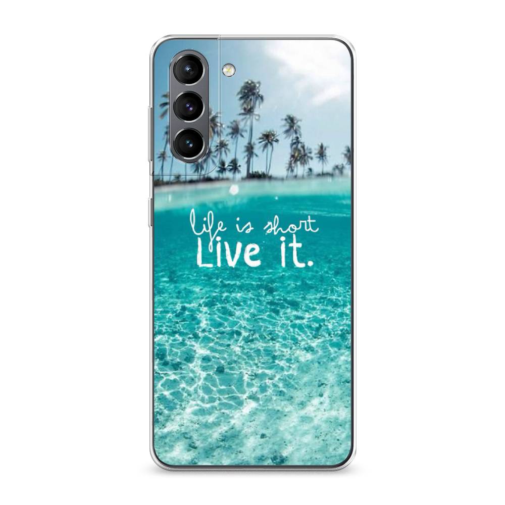 

Чехол Awog на Samsung Galaxy S21 / Самсунг S21 "Live it", Розовый, 2101850-7