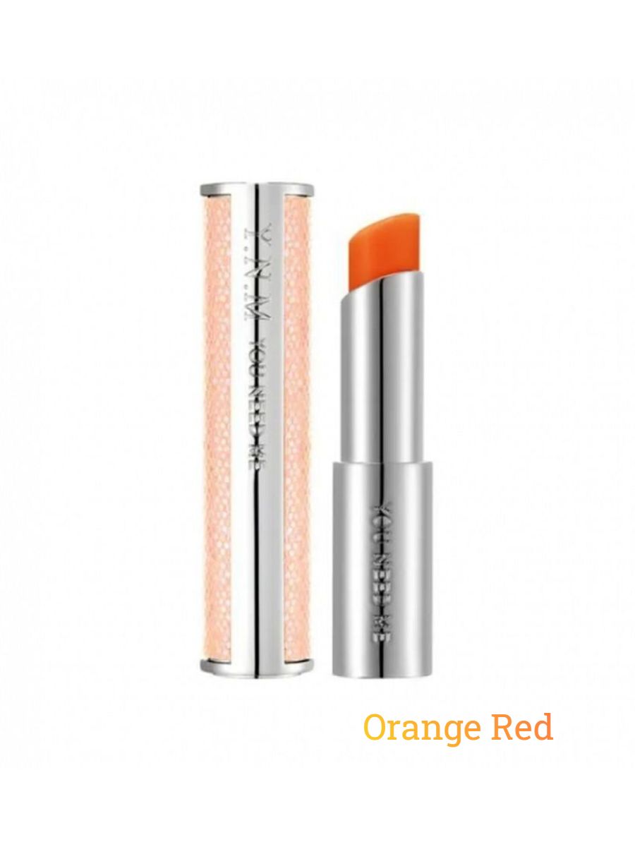 Оттеночный бальзам для губ YNM Honey Lip Balm Orange Red медовый