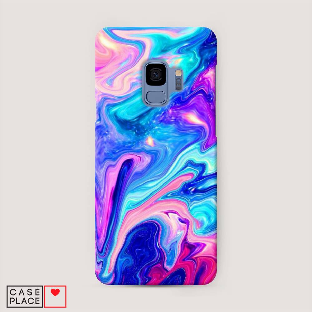 фото Чехол awog "потеки краски" для samsung galaxy s9
