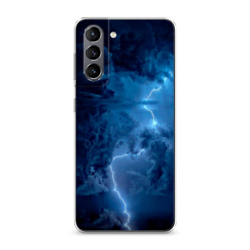 

Чехол Awog на Samsung Galaxy S21 / Самсунг S21 "Молния", Синий, 2101850-4