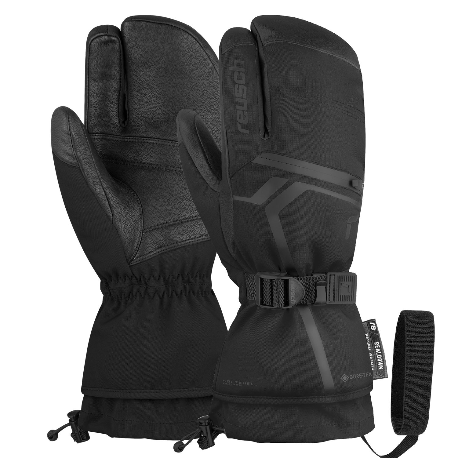 

Варежки-Лобстеры Reusch Down Spirit Gtx Black (Дюйм:9,5) 2024-25, Черный, Down Spirit Gtx