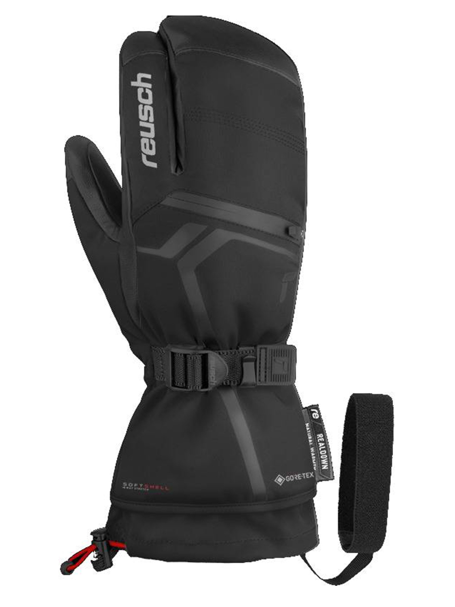 

Варежки-Лобстеры Reusch Down Spirit Gtx Black/Silver (Дюйм:7,5) 2024-25, Черный, Down Spirit Gtx