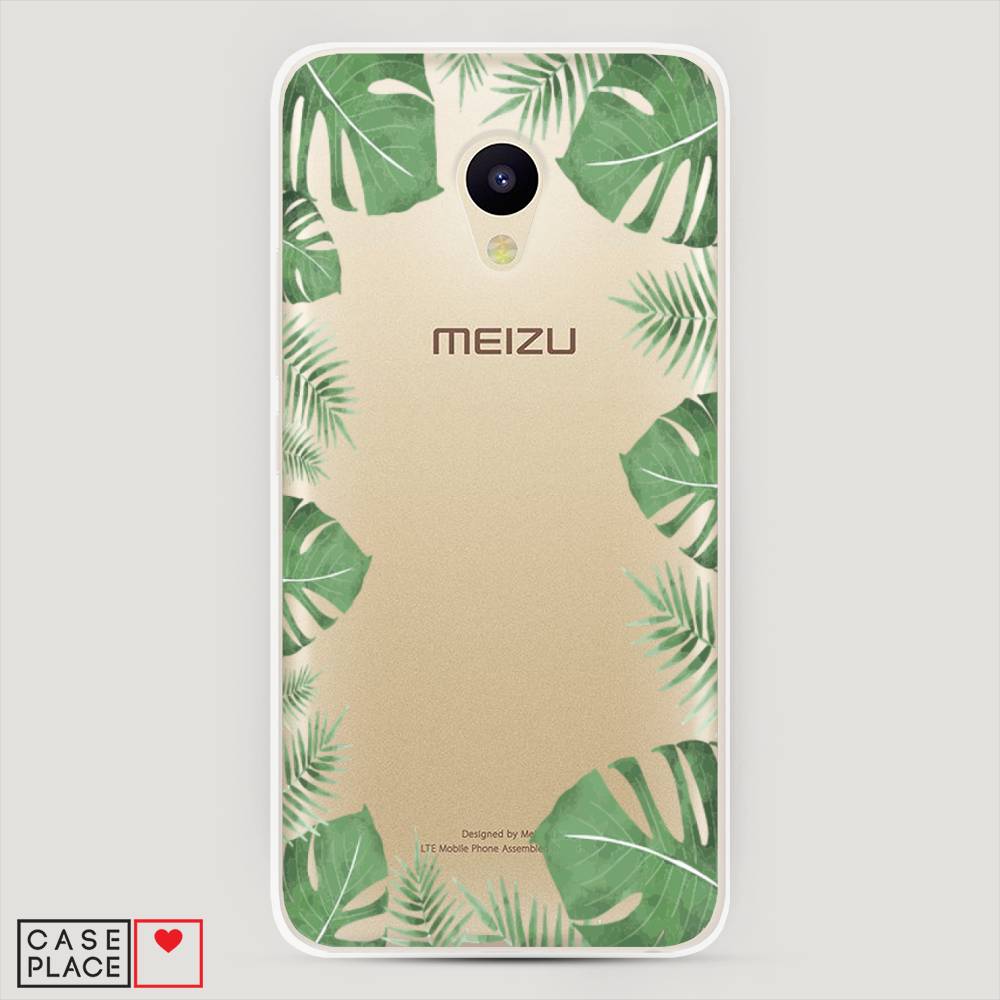 

Чехол Awog на Meizu M5 "Листья папоротника рамка", Зеленый, 70750-8