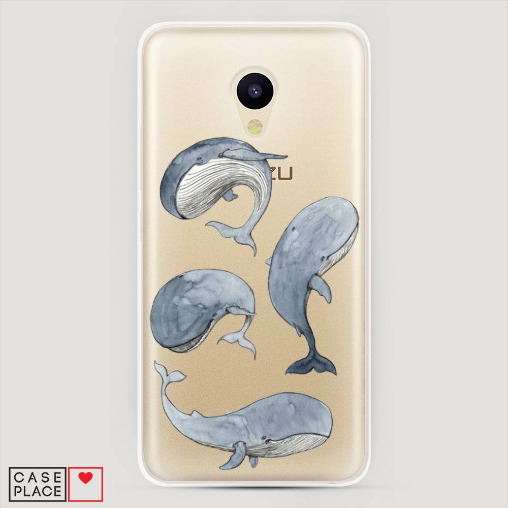 

Чехол Awog на Meizu M5 "Киты", Белый;прозрачный;голубой, 70750-1