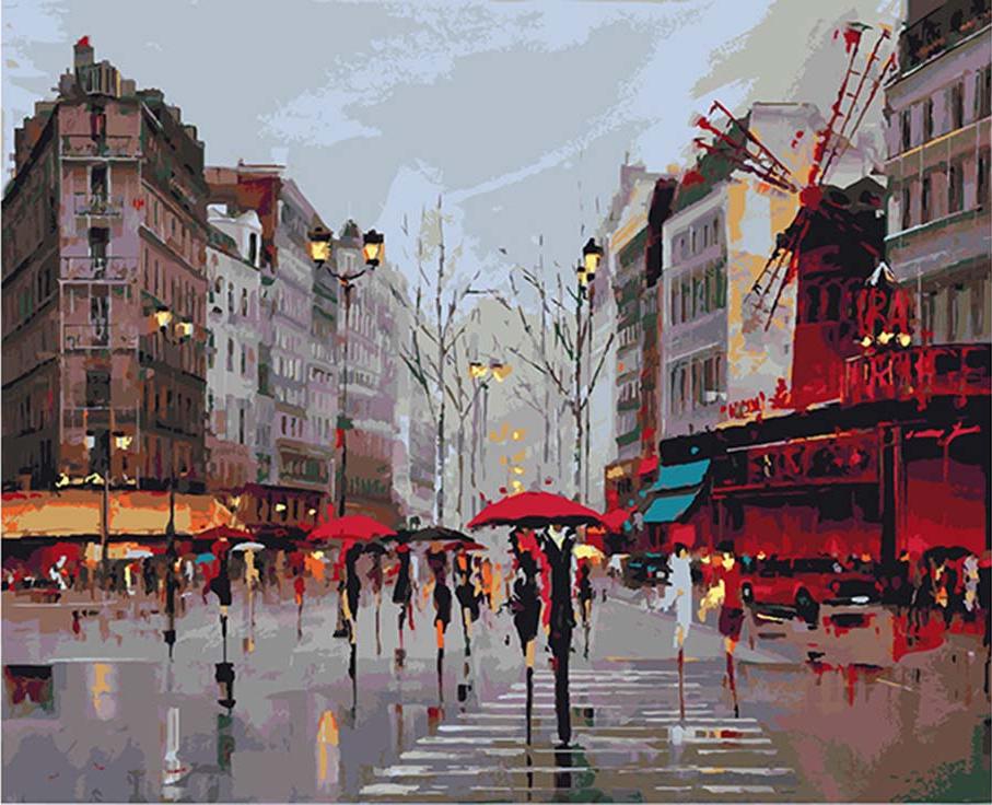 

Картина по номерам Артвентура Мулен Руж, 40x50 см, Артвентура Мулен Руж