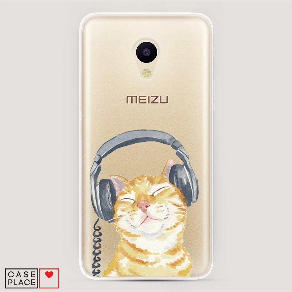 

Чехол Awog "Кот меломан" для Meizu M5