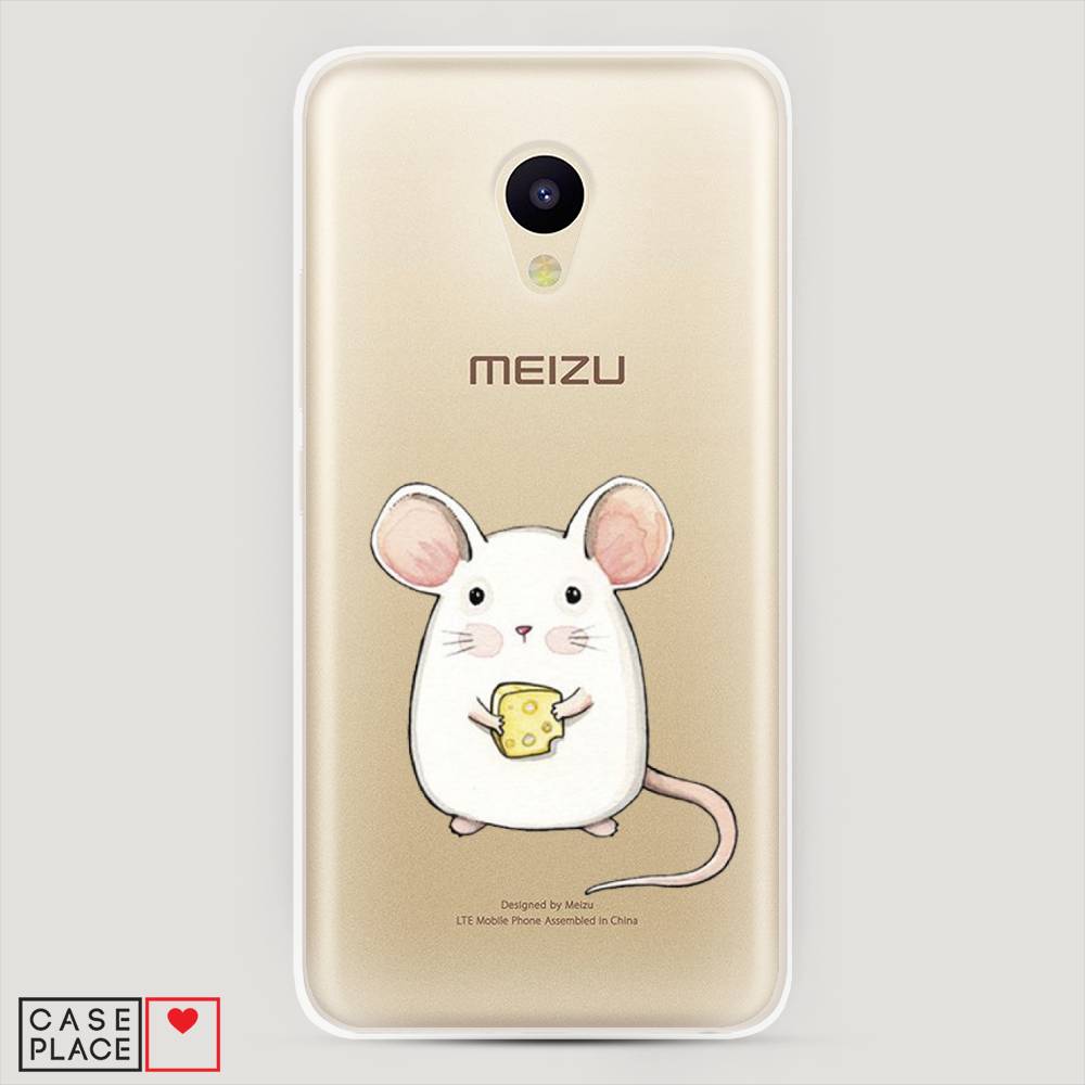 

Чехол Awog на Meizu M5 "Мышка", Белый;розовый;прозрачный, 70750-1