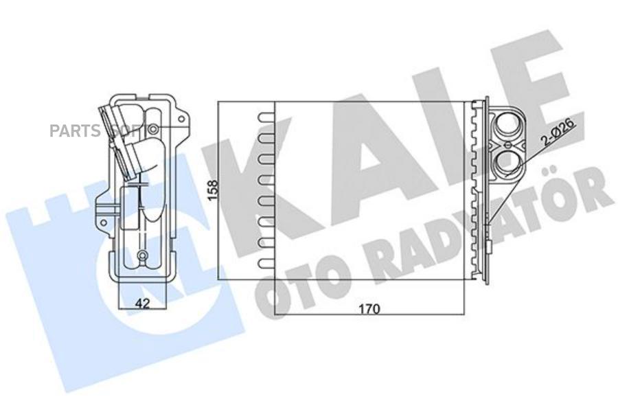 Радиатор Отопителя KALE 346415