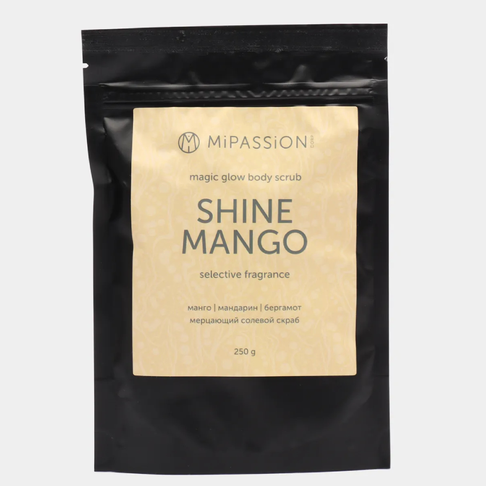 Скраб для тела Mipassioncorp Shine Mango мерцающий, 250 г epsom pro шиммер скраб для тела mango