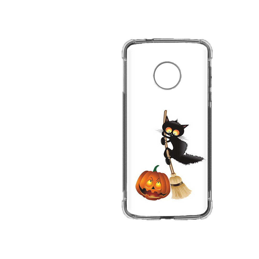 

Чехол MyPads Tocco для Motorola Moto Z2 Force хэлуинский котик, Прозрачный, Tocco