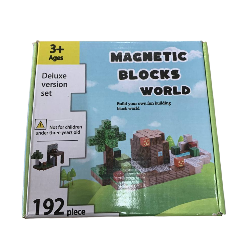 Магнитный конструктор EGP Minecraft Magnetic Blocks World 2,5 см 192 детали