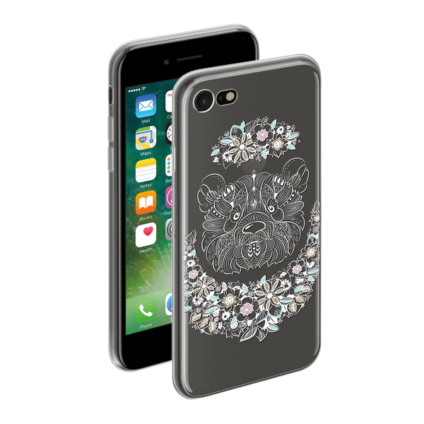 

Чехол Deppa Gel Art Case Neo Boho Панда для Apple iPhone, Серый, Gel Art Case