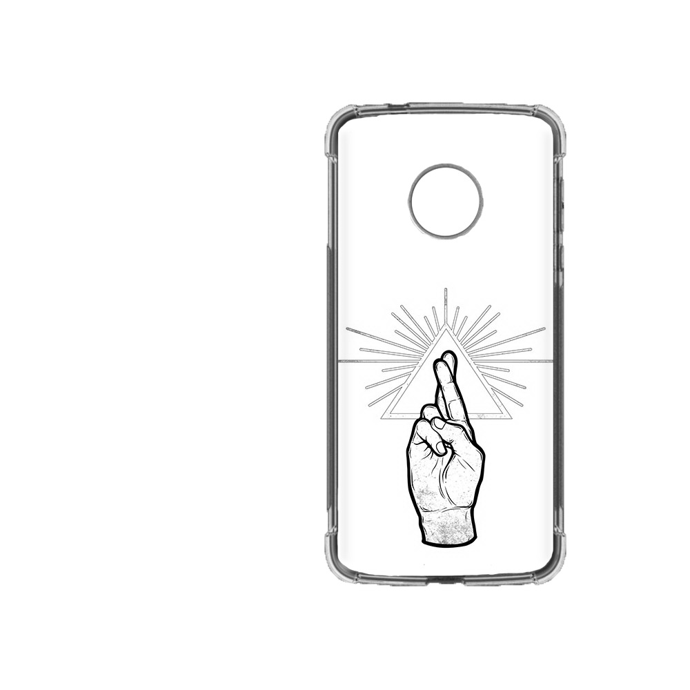 

Чехол MyPads Tocco для Motorola Moto Z2 Force черно белая рука, Прозрачный, Tocco