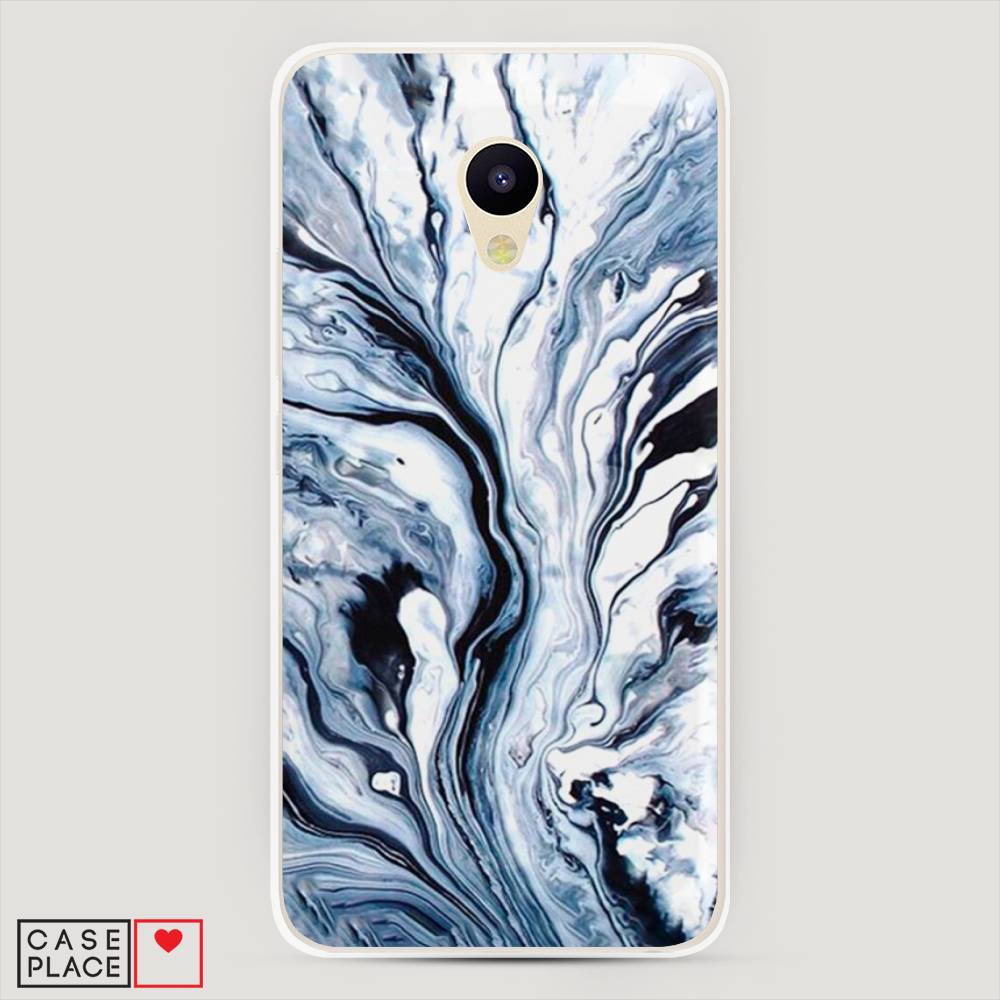 

Чехол Awog на Meizu M5 "Голубой минерал мрамор", 70750-3