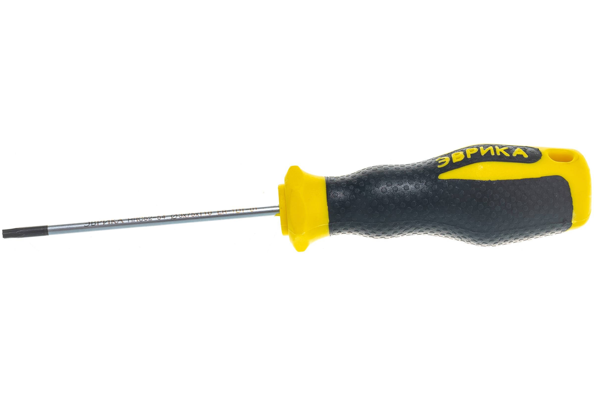 

ЭВРИКА Отвертка TORX T10х75мм 3мм магнитная ER-1DT-01