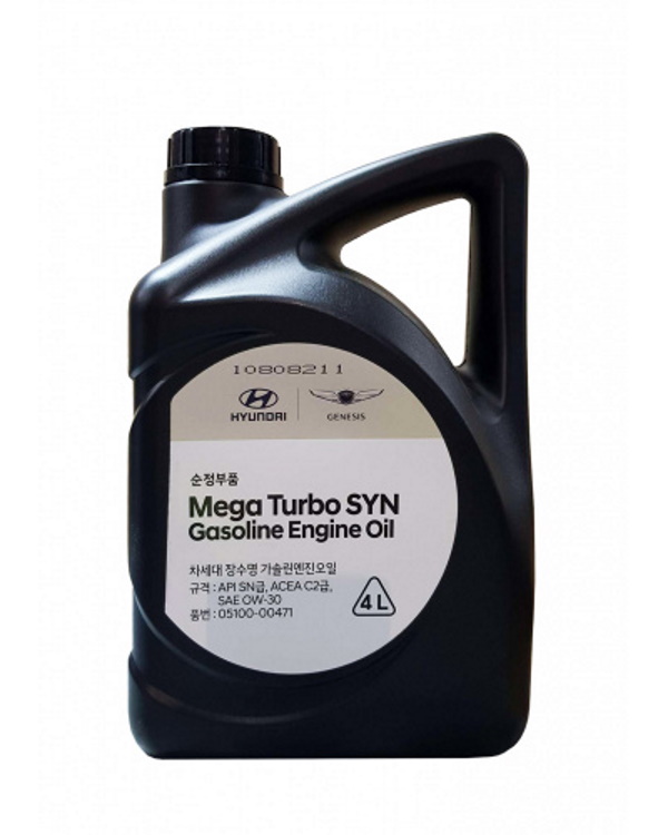 Моторное масло KIA Mega Turbo SYN Gasoline Engine Oil 0W30 4л