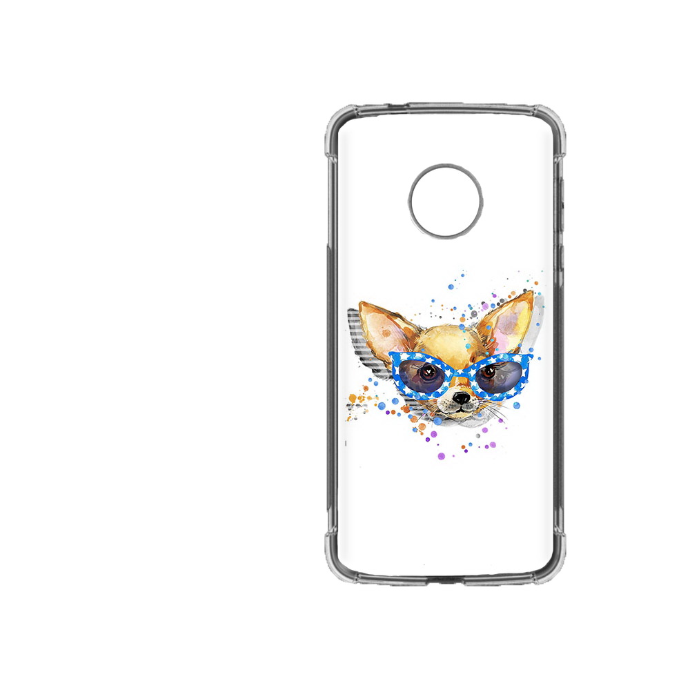 

Чехол MyPads Tocco для Motorola Moto Z2 Force чихуа-хуа в очках, Прозрачный, Tocco