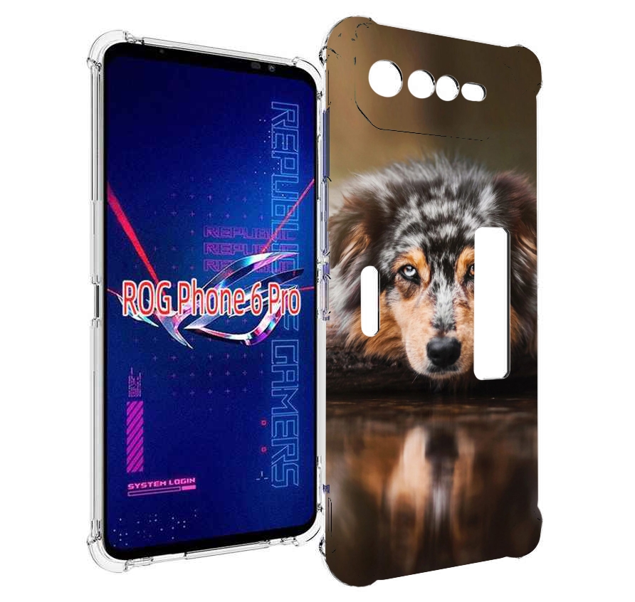 

Чехол MyPads австралииская овчарка для Asus ROG Phone 6 Pro, Прозрачный, Tocco