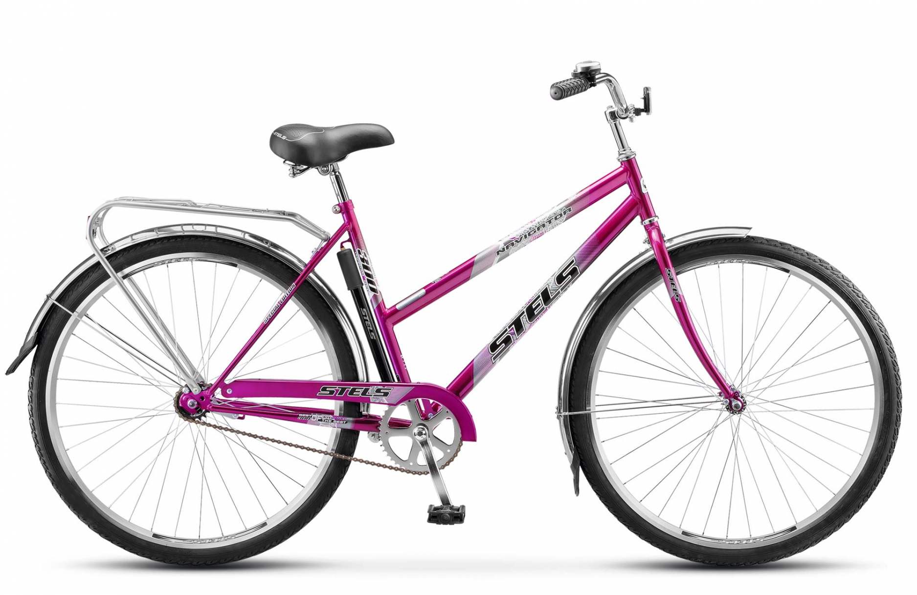Велосипед STELS NAVIGATOR-300 Lady 28, колесо 28'', рост 20'', сезон 2023-2024, малиновый,
