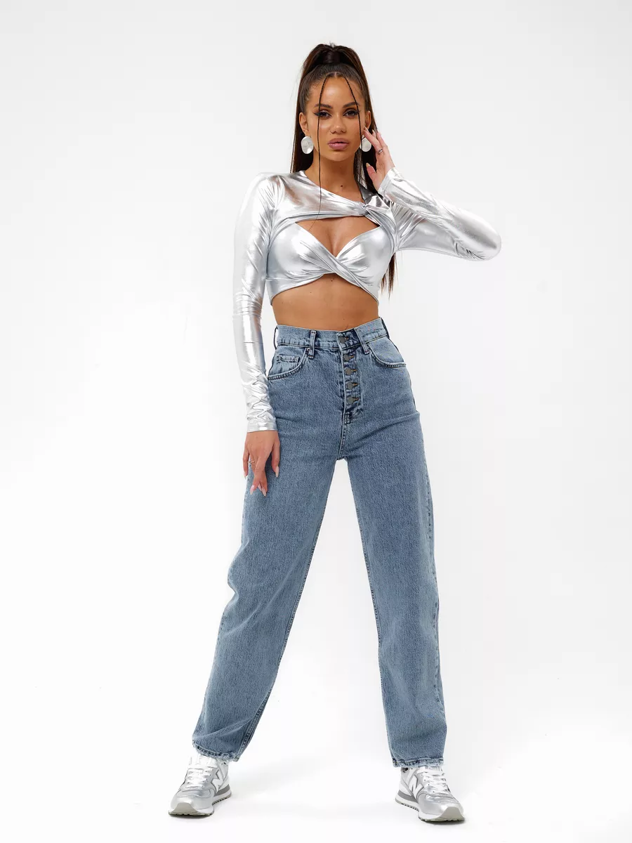 

Джинсы женские CRACPOT 1467 голубые 26, Голубой, 1467