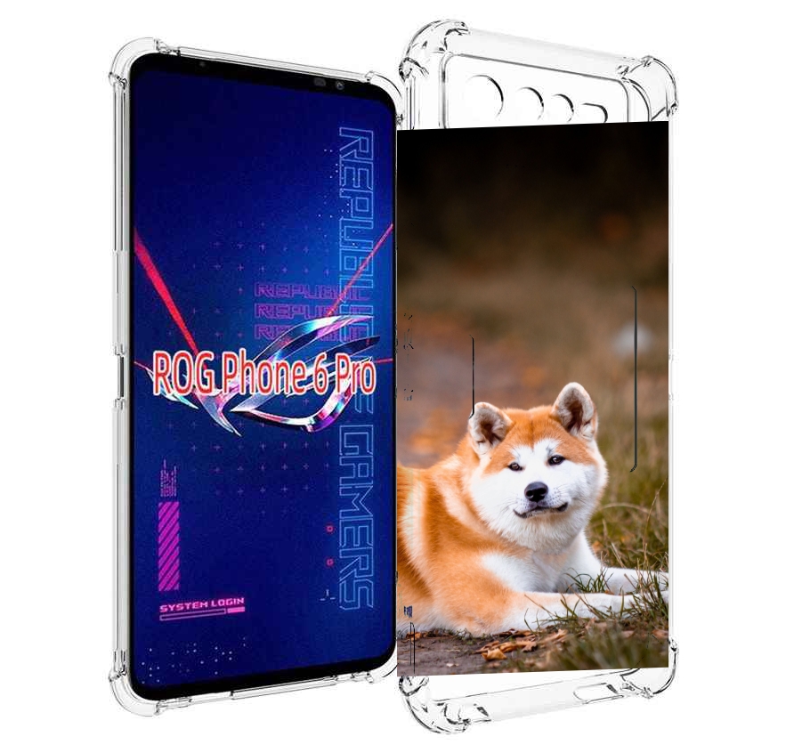 

Чехол MyPads акита ину для Asus ROG Phone 6 Pro, Прозрачный, Tocco