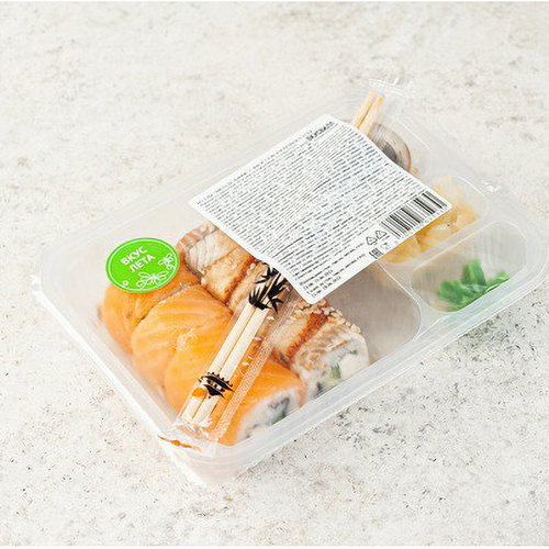 

Роллы ВкусВилл Филадельфия с филе семги и речного угря 225 г