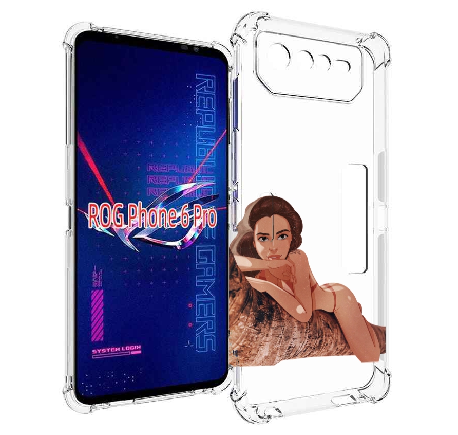 

Чехол MyPads амазонка-на-дереве для Asus ROG Phone 6 Pro, Прозрачный, Tocco