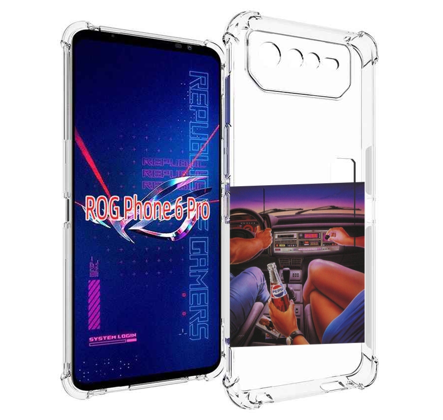 

Чехол MyPads американская машина салон для Asus ROG Phone 6 Pro, Прозрачный, Tocco