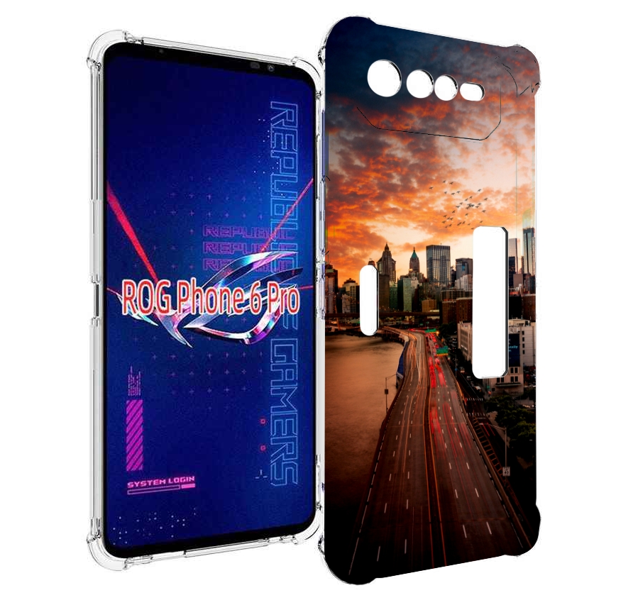 

Чехол MyPads американский город фото для Asus ROG Phone 6 Pro, Прозрачный, Tocco
