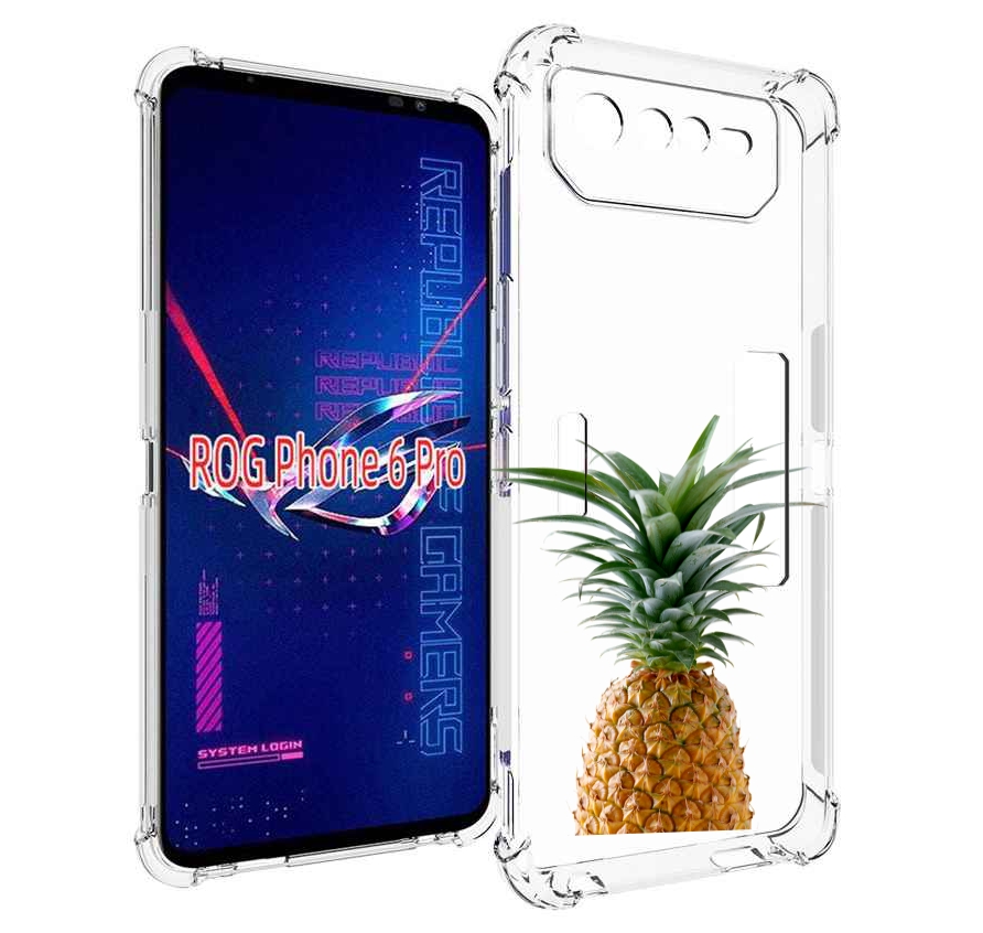 

Чехол MyPads ананас для Asus ROG Phone 6 Pro, Прозрачный, Tocco