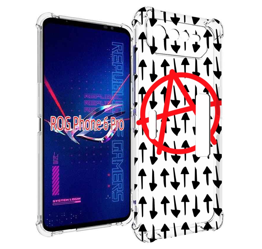 

Чехол MyPads анархия-панк для Asus ROG Phone 6 Pro, Прозрачный, Tocco