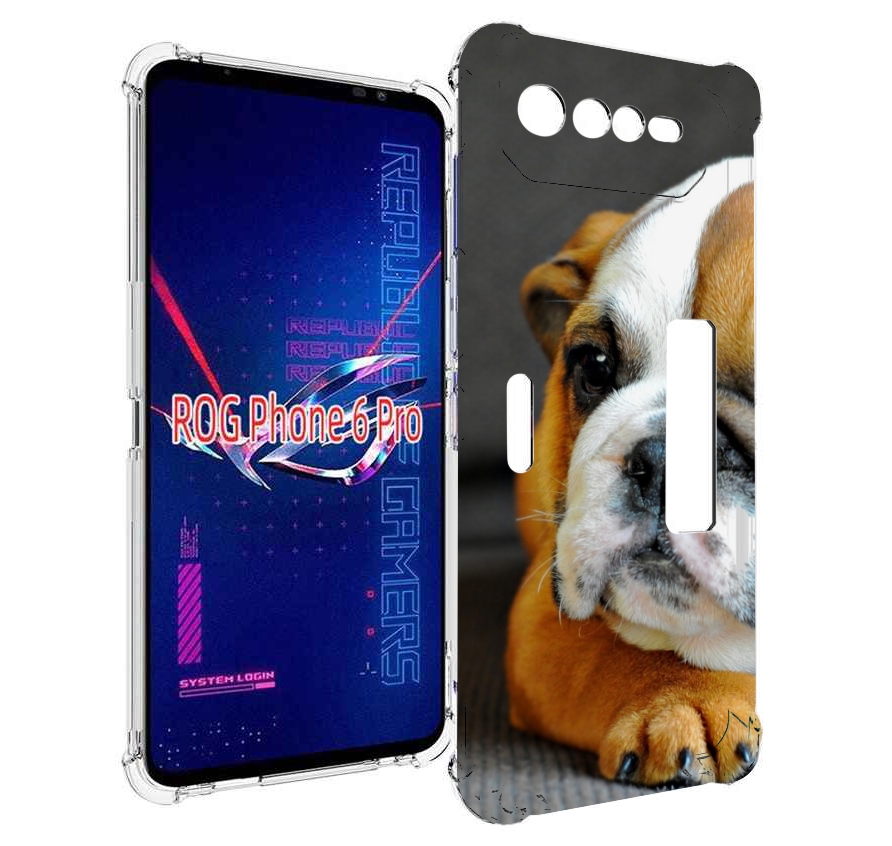 

Чехол MyPads англиискии бульдор для Asus ROG Phone 6 Pro, Прозрачный, Tocco