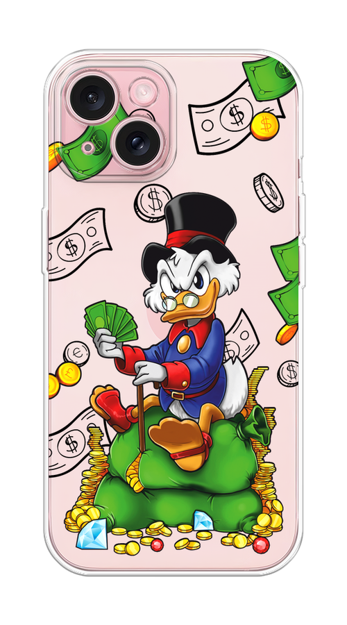 

Чехол Homey на Apple iPhone 15 "Scrooge Richness", Черный;синий;зеленый, 15550-1