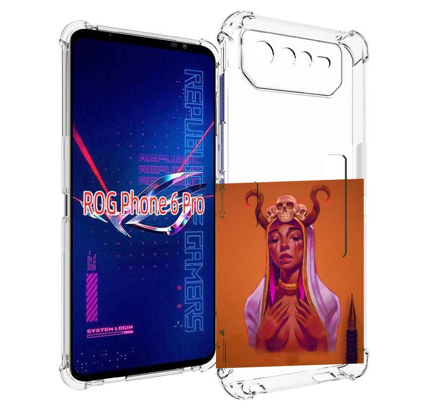 

Чехол MyPads античная-девушка для Asus ROG Phone 6 Pro, Прозрачный, Tocco